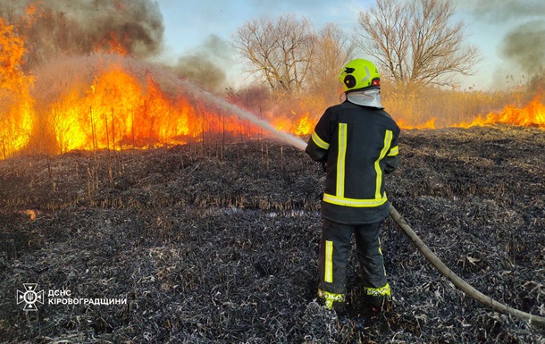 В Україні за вихідні вигоріло 2000 гектарів землі