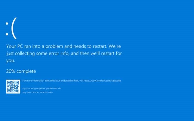 Microsoft змінить “синій екран смерті”