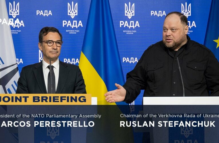 Joint Briefing: Ruslan Stefanchuk and NATO Parliamentary Assembly President Marcos Perestrello