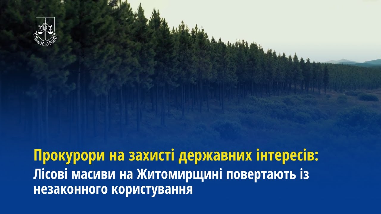 Лісові масиви на Житомирщині повертають із незаконного користування