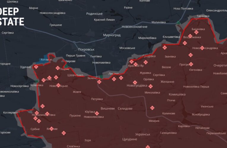 DeepState назвали надскладні ділянки на Покровському напрямку