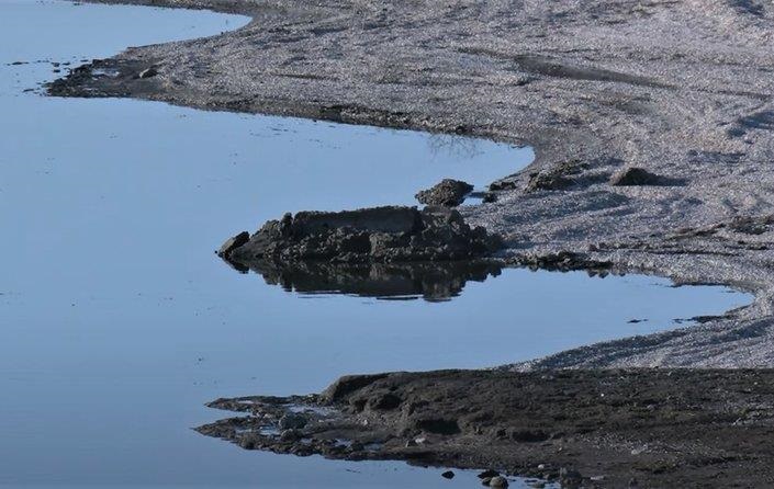 На Харківщині критично обміліло водосховище