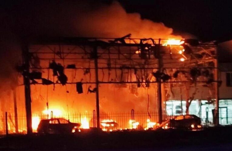 На Київщині сталися пожежі через атаку БПЛА