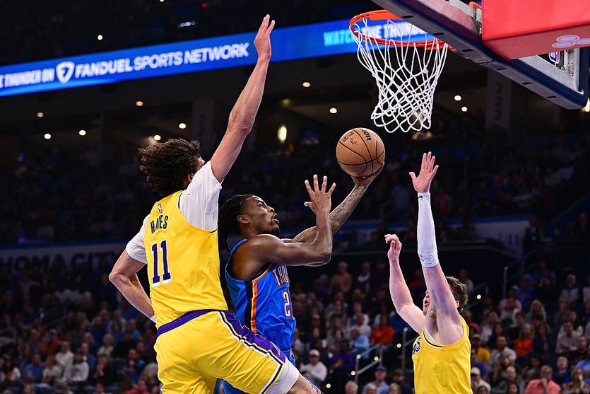 Без категорії - НБА: Лейкерс без Леня не змогли перемогти Оклахому