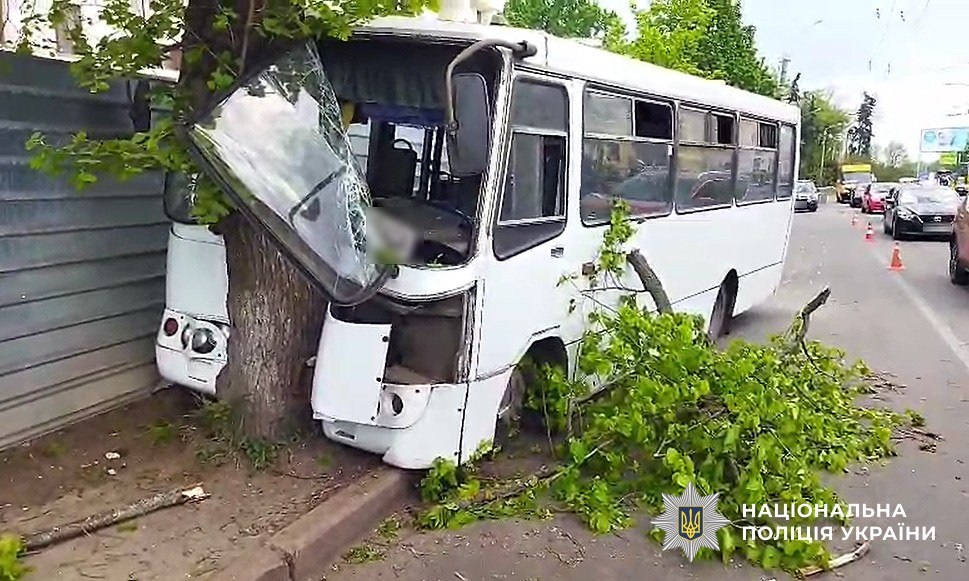 Новини України - У Полтаві автобус врізався в дерево: серед постраждалих - дитина
