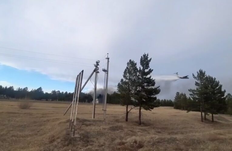 Військовий склад в РФ охопила велика пожежа