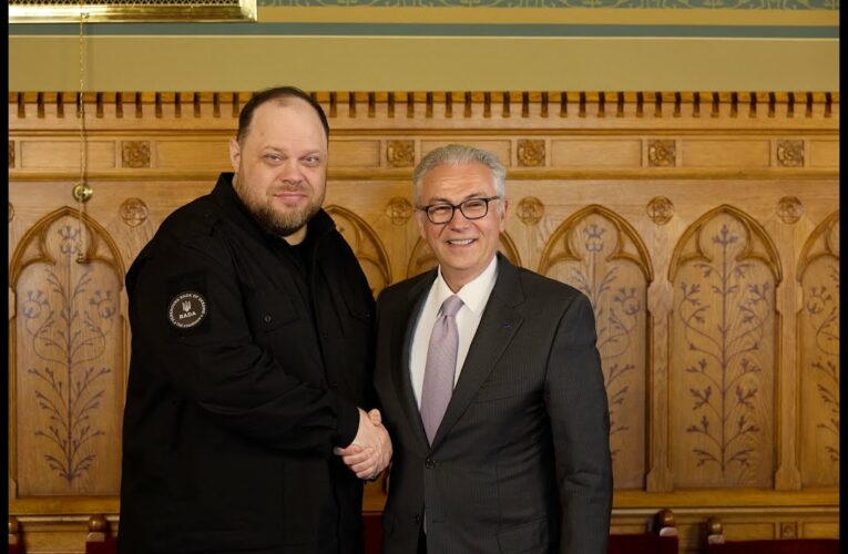 Зустріч Руслана Стефанчука із Президентом Парламентської асамблеї Ради Європи Теодоросом Русопулосом