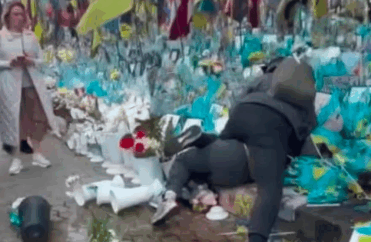 У Києві жінка вчинила погром на Алеї Героїв