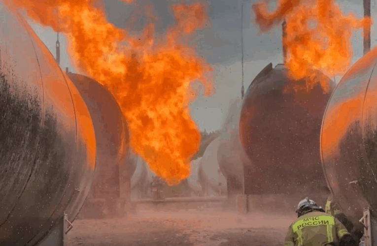 В окупованому Єнакієвому вдарили по газонакопичувальній станції – ЗМІ