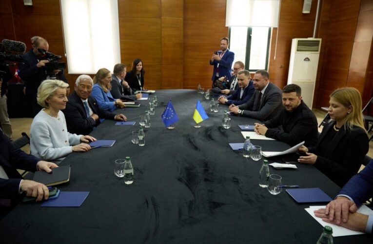 Зеленський зустрівся з президентами Євроради та Єврокомісії