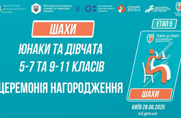 19:00 ЦЕРЕМОНІЯ НАГОРОДЖЕННЯ | ШАХИ | Пліч-о-пліч: Етап 5