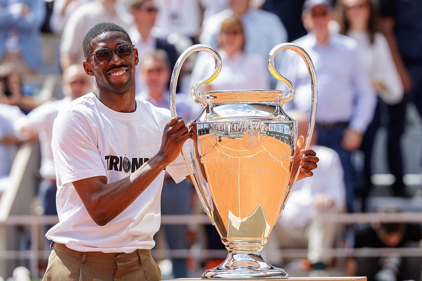 Новини спорту - Дембеле презентував єврокубковий трофей на Ролан Гаррос