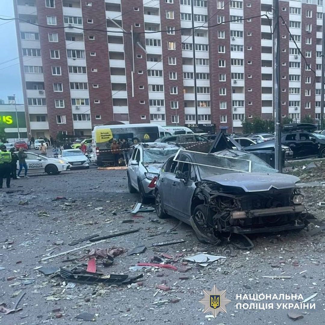 Новини Києва - Наслідки атаки на Київ: серед постраждалих поліціянт