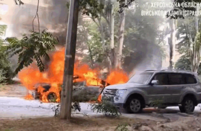 Російський дрон атакував центр Херсона