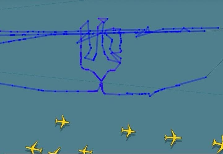 Новини України - Винищувачі Mirage 2000 "намалювали" тризуб в небі над Чорним морем