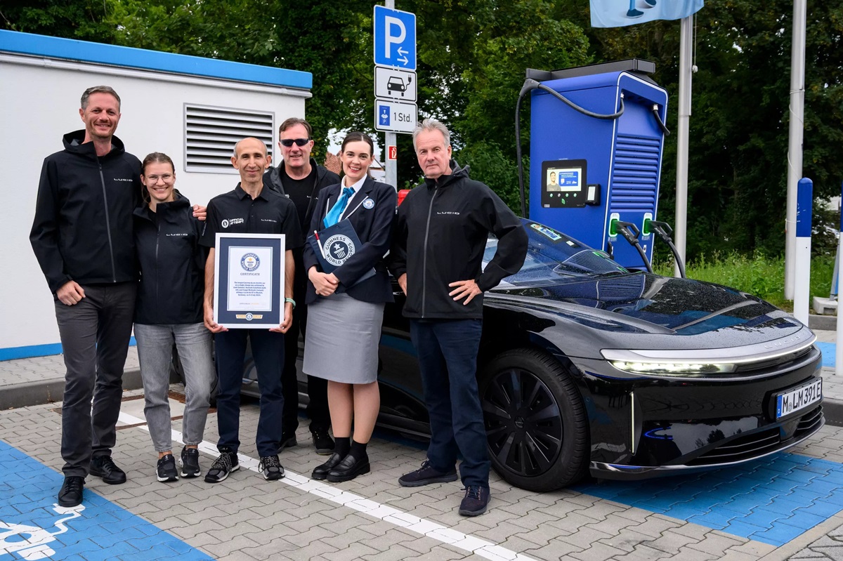 Авто новини - Електрокар Lucid встановив світовий рекорд з пробігу на одній зарядці