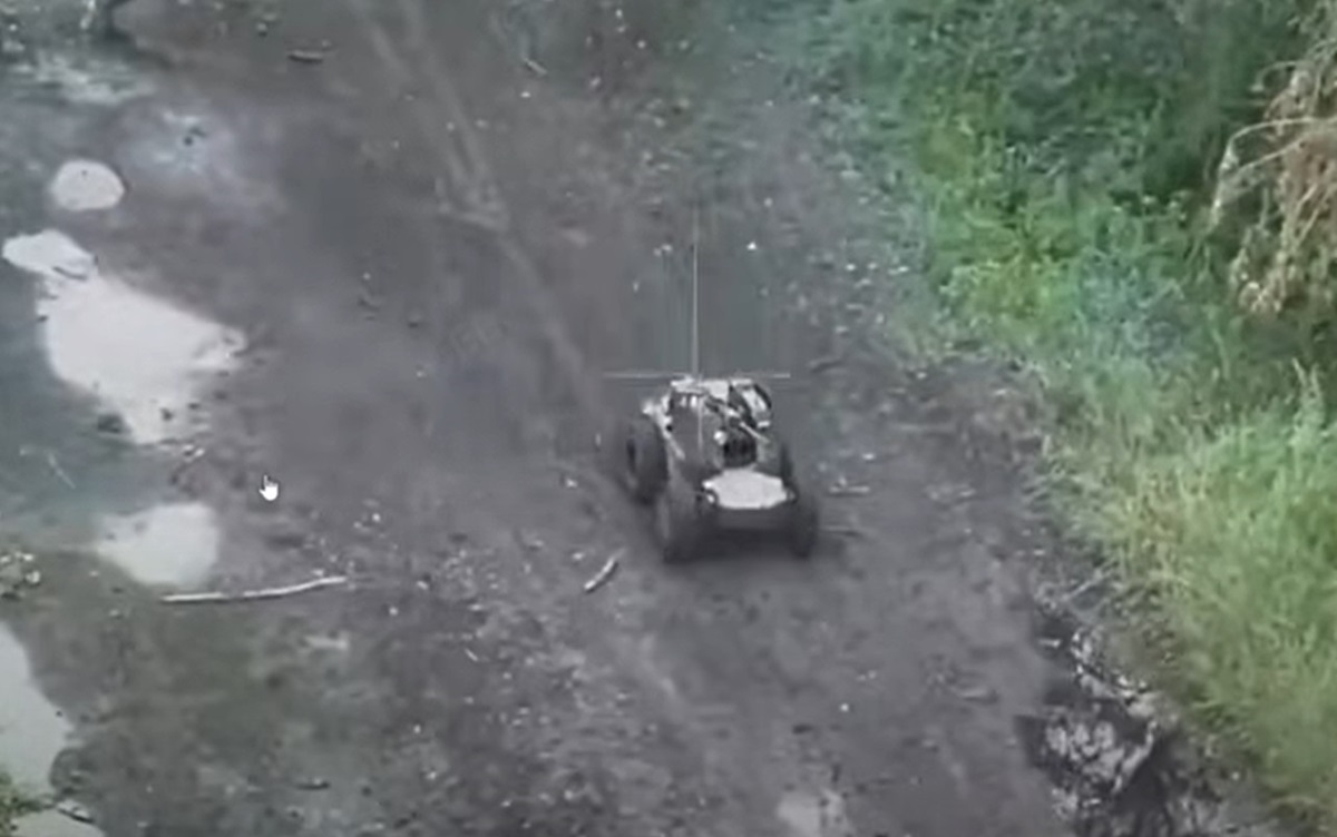 Новини України - ГУР показало, як наземний робот Лють знищує росіян