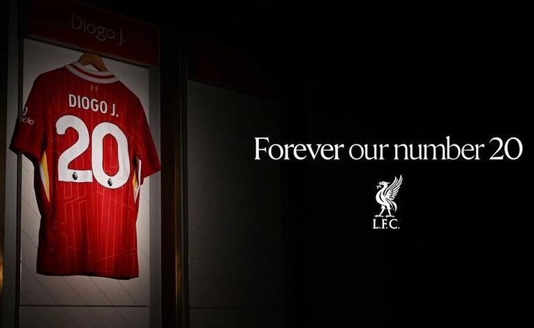 Ліверпуль офіційно зняв номер Діогу Жоти з реєстру номерів своїх гравців