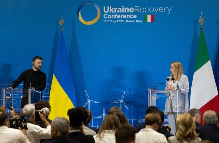 Заява Володимира Зеленського для представників медіа спільно з Джорджею Мелоні