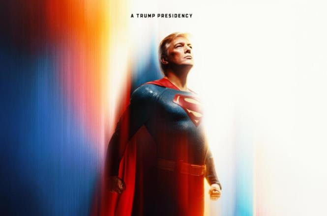 Трамп – супермен: Білий дім опублікував новий допис