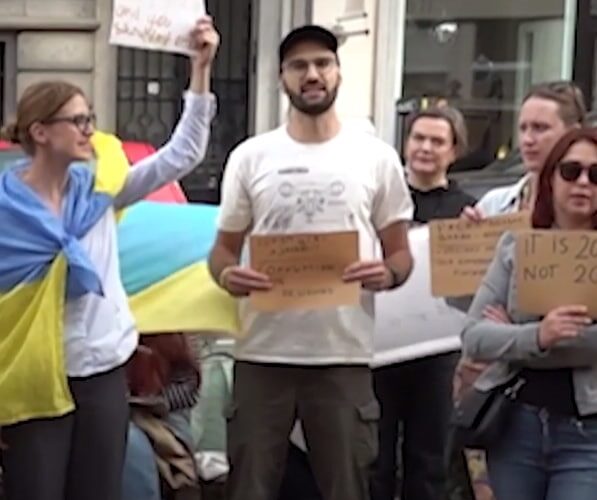 У Брюсселі українці виявили солідарність із протестами в Україні
