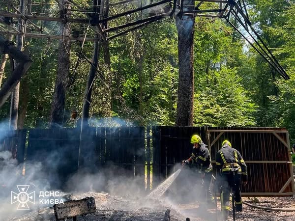 Новини Києва - У Києві сталася пожежа у парку динозаврів