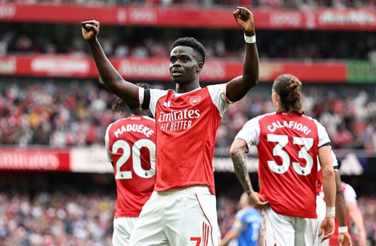 До кращих 10 бомбардирів Арсеналу долучився Сака
