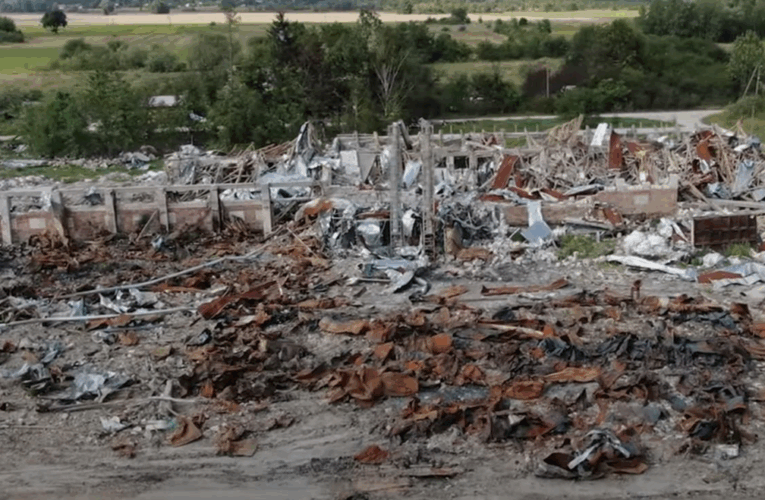 Епіцентр вибуху під Житомиром показали з висоти