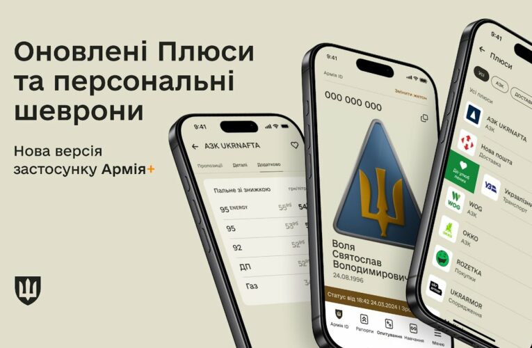 Персональні шеврони, оновлення Плюсів: нова версія Армія+
