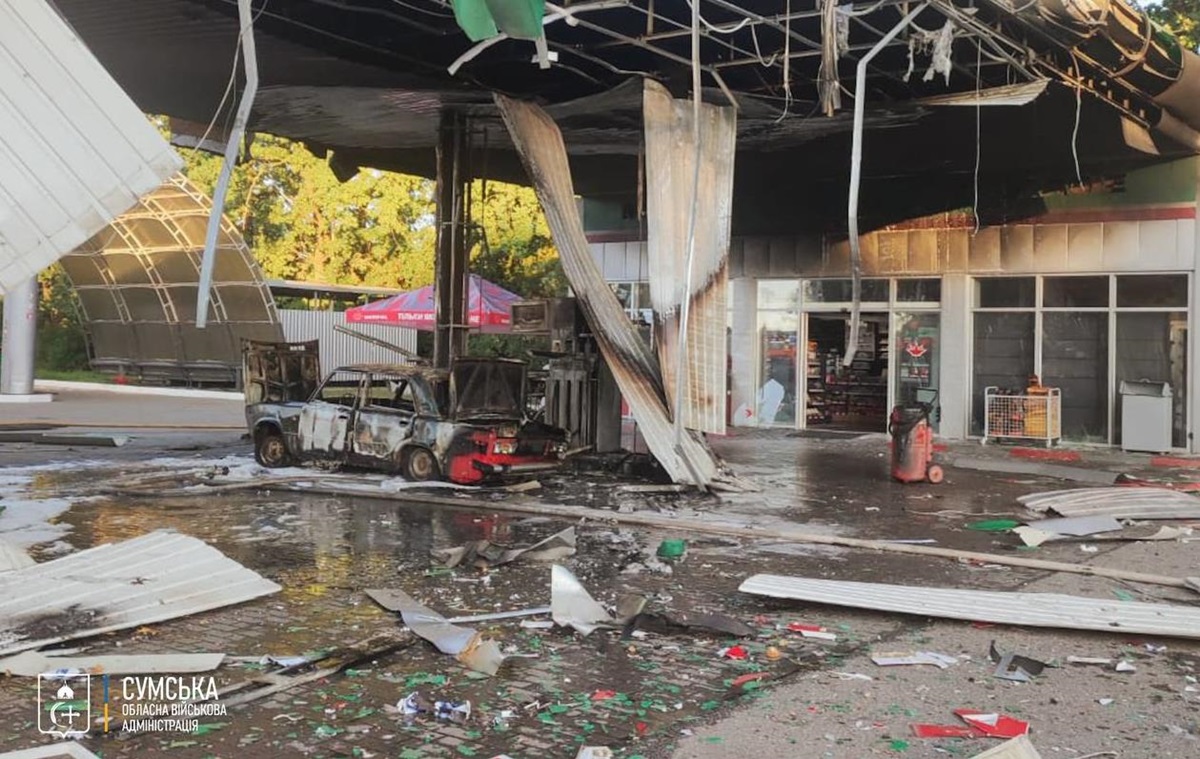 Новини України - Росіяни атакували АЗС на Сумщині: є поранений