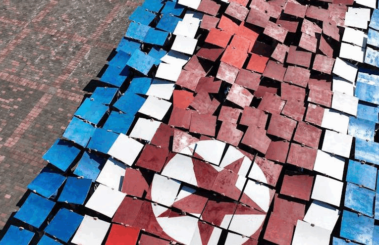 У Донецьку провели акцію до Дня незалежності КНДР