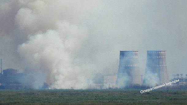 У МАГАТЕ та РФ відреагували на пожежу поблизу ЗАЕС