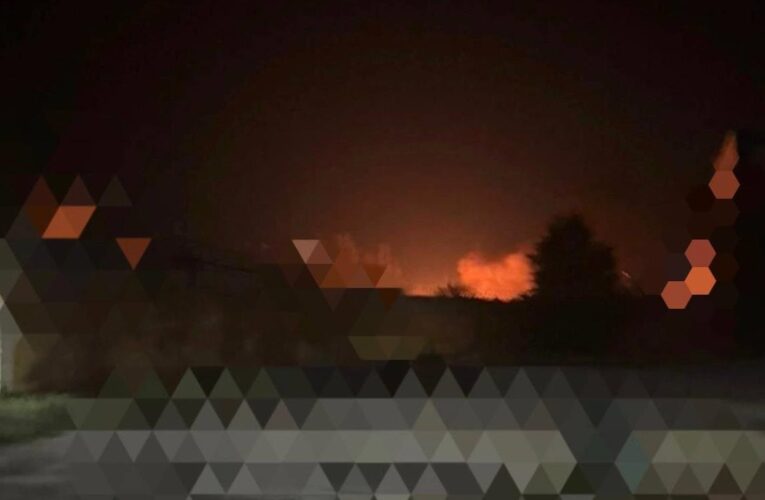 У Запоріжжі після атаки БПЛА палає підприємство