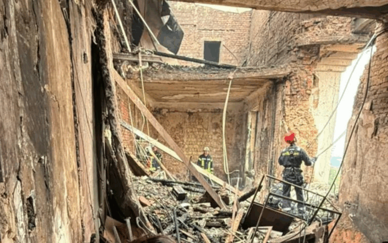 Свириденко показала руйнування у будівлі Кабміну