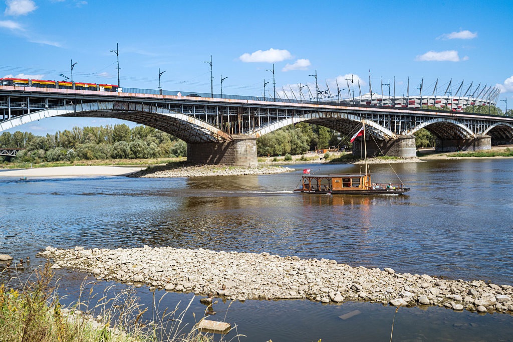 Новини світу - У Варшаві зафіксували рекордно низький рівень води у Віслі
