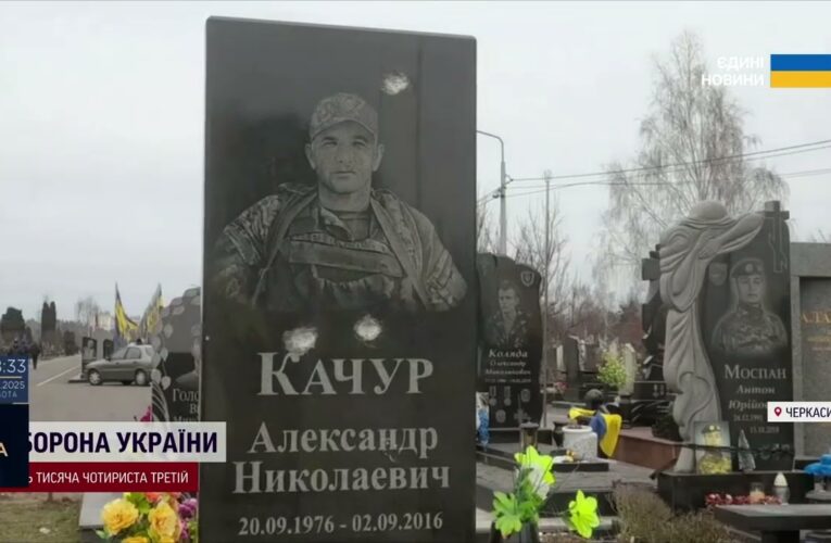 Зруйнована Алея Героїв: ракетний удар по кладовищу в Черкасах