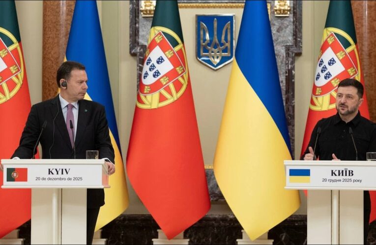 Спілкування Володимира Зеленського і Луїша Монтенегру з медіа