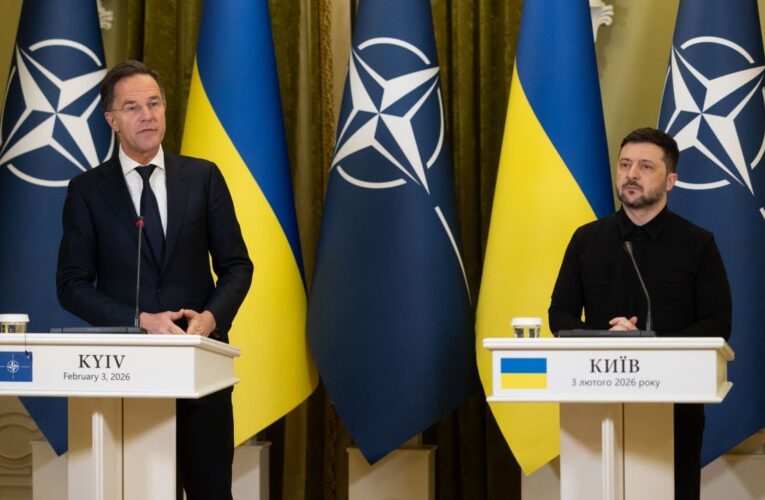 Спілкування Володимира Зеленського й Марка Рютте з медіа