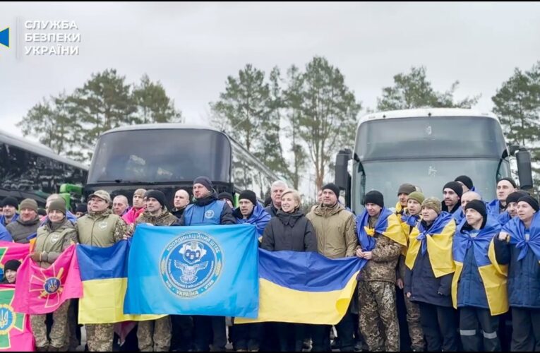 СБУ показала ексклюзивне відео з обміну полонених 5 березня