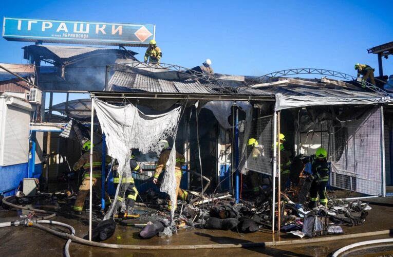 Під Одесою горів ринок Сьомий кілометр