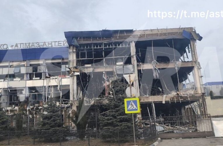 Зʼявилися кадри з наслідками атаки на концерн Алмаз-Антей в Криму