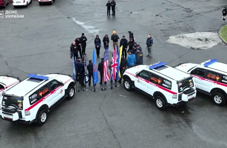 4 броньовані автомобілі отримала ДСНС України від Ukrainian FireFighters Foundation