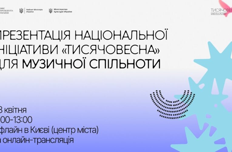 Презентація ініціативи “Тисячовесна” для музичної спільноти