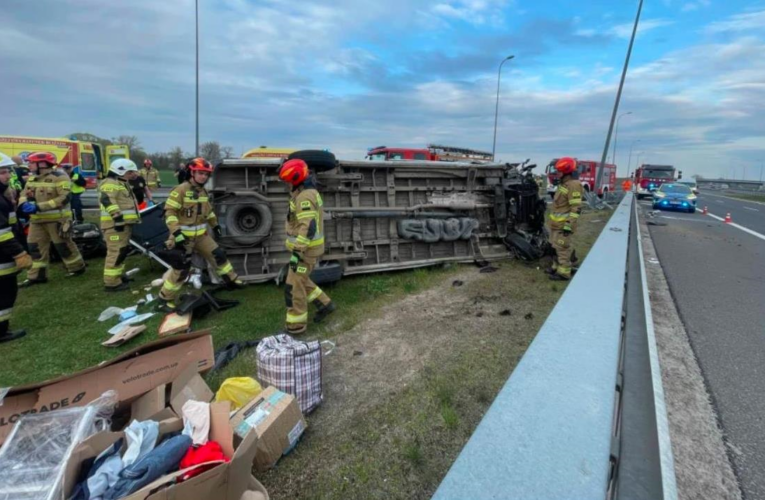 Мікроавтобус з українцями перекинувся у Польщі