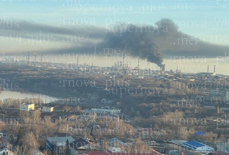 Російську Уфу атакували БпЛА, знову горить НПЗ