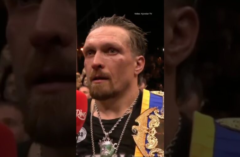 Oleksandr Usyk’s Speech After Defeating Rico Verhoeven