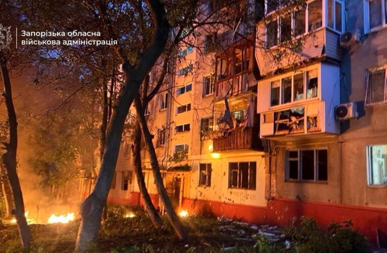 У Запоріжжі через атаку БПЛА горіла п&rsquo;ятиповерхівка