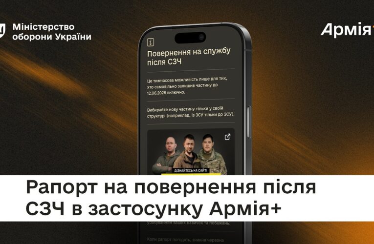 Як подати рапорт на повернення після СЗЧ в Армія+ | Покрокова інструкція