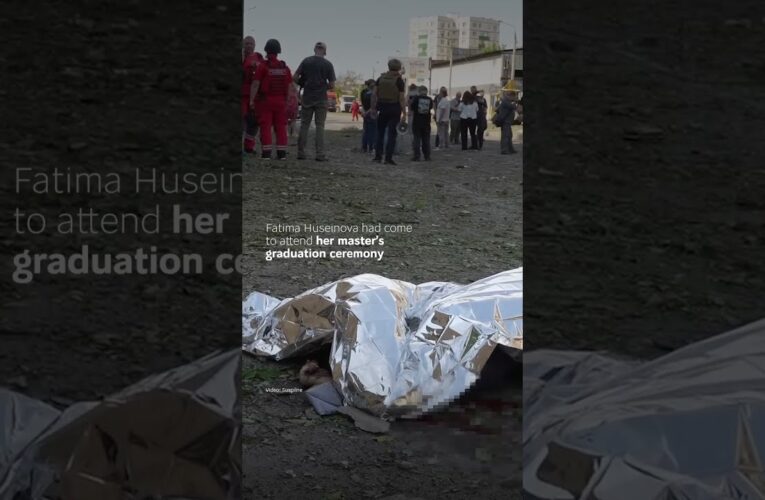 Student was killed in Kharkiv next to her graduation gown