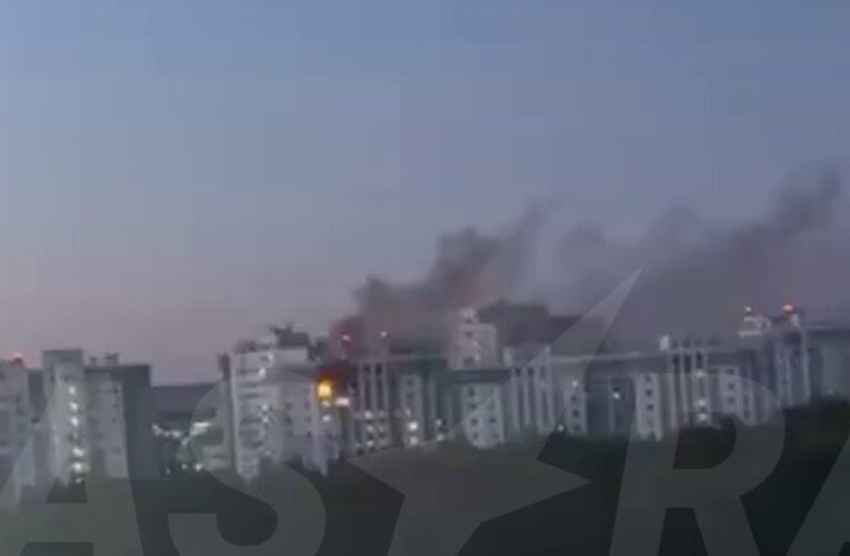В РФ заявили про пожежу в будинку через атаку БпЛА